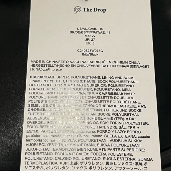 The Drop Black Faux Leather Ibita Ankle Boots 10 - Picture 9 of 13